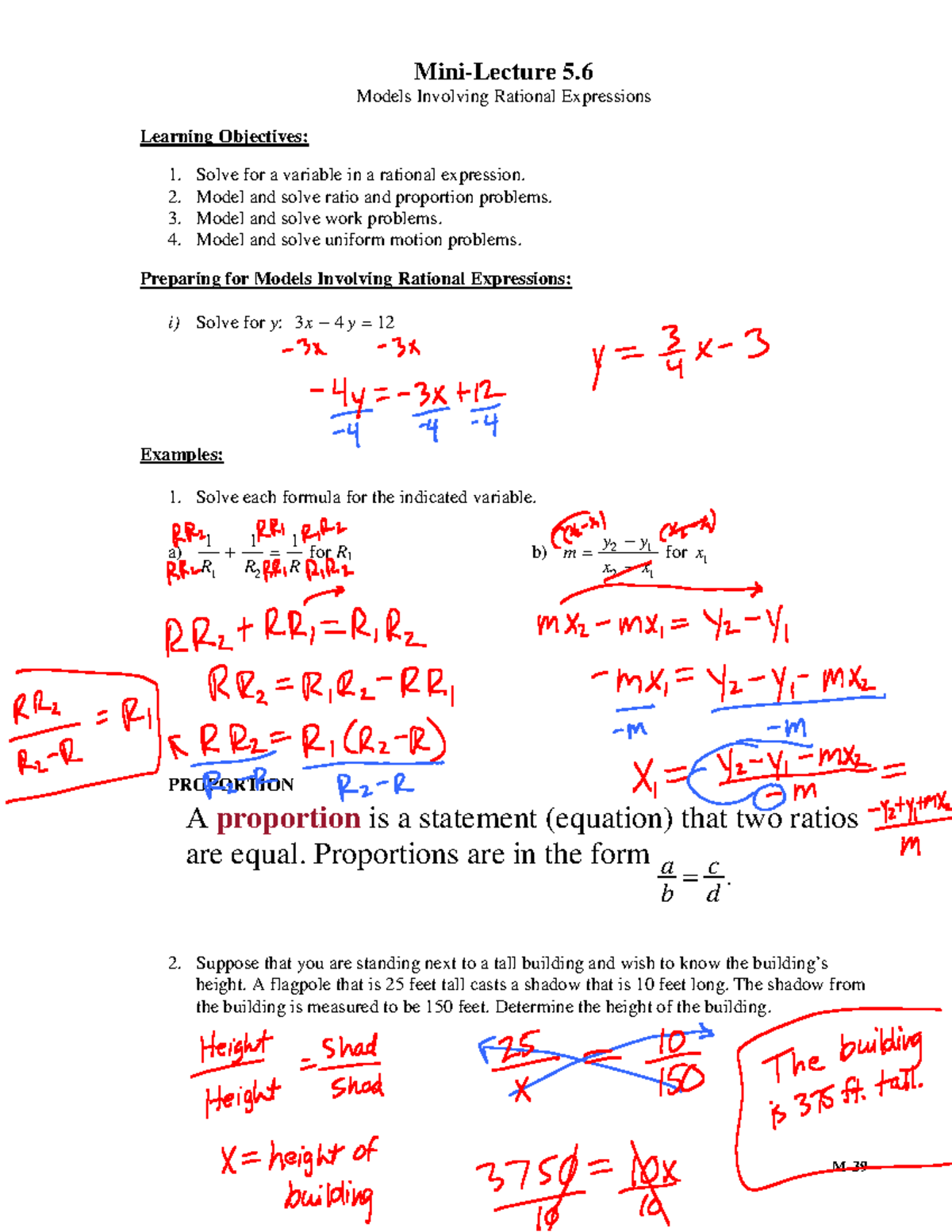 5-6c - will help you in math and help you critically - Mini-Lecture 5 ...