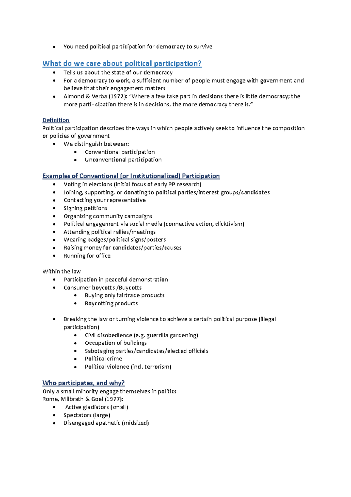 Voter patterns and involvement - You need political participation for ...