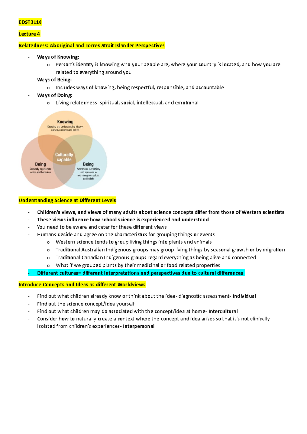 WEEK 4 EDST3110 Designing Mathematics, Science and Technology Learning ...