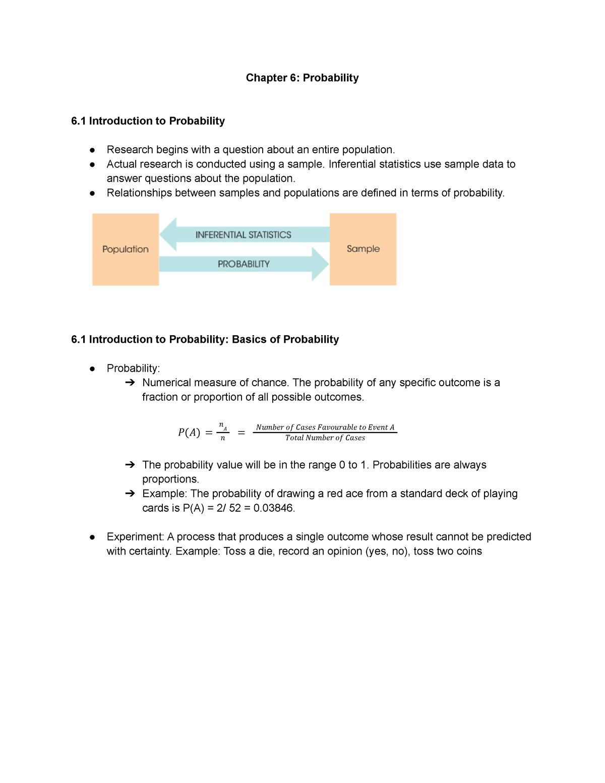 Chapter 6 Probability - Chapter 6: Probability 6 Introduction To ...