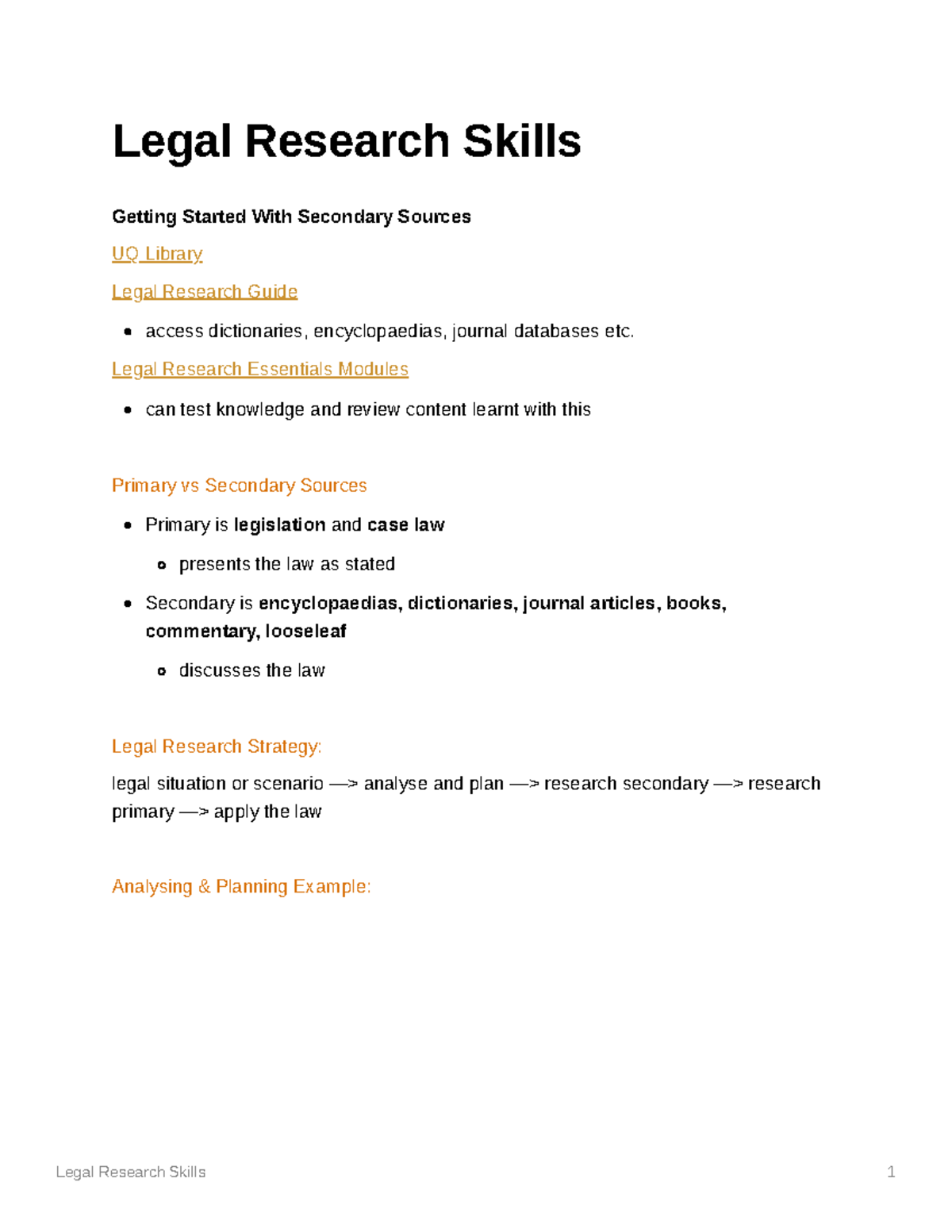 research skills in law