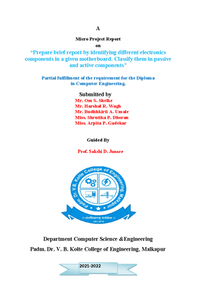Microproject physic 2 - Micro Project Report On Magnetic flux is ...