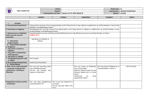 COT Q1 Health 4 (FOOD Safety Principles) - Demonstration Lesson Plan in ...