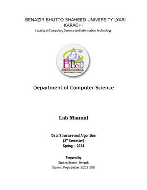 Professional Practices Assignment - BENAZIR BHUTTO SHAHEED UNIVERSITY ...