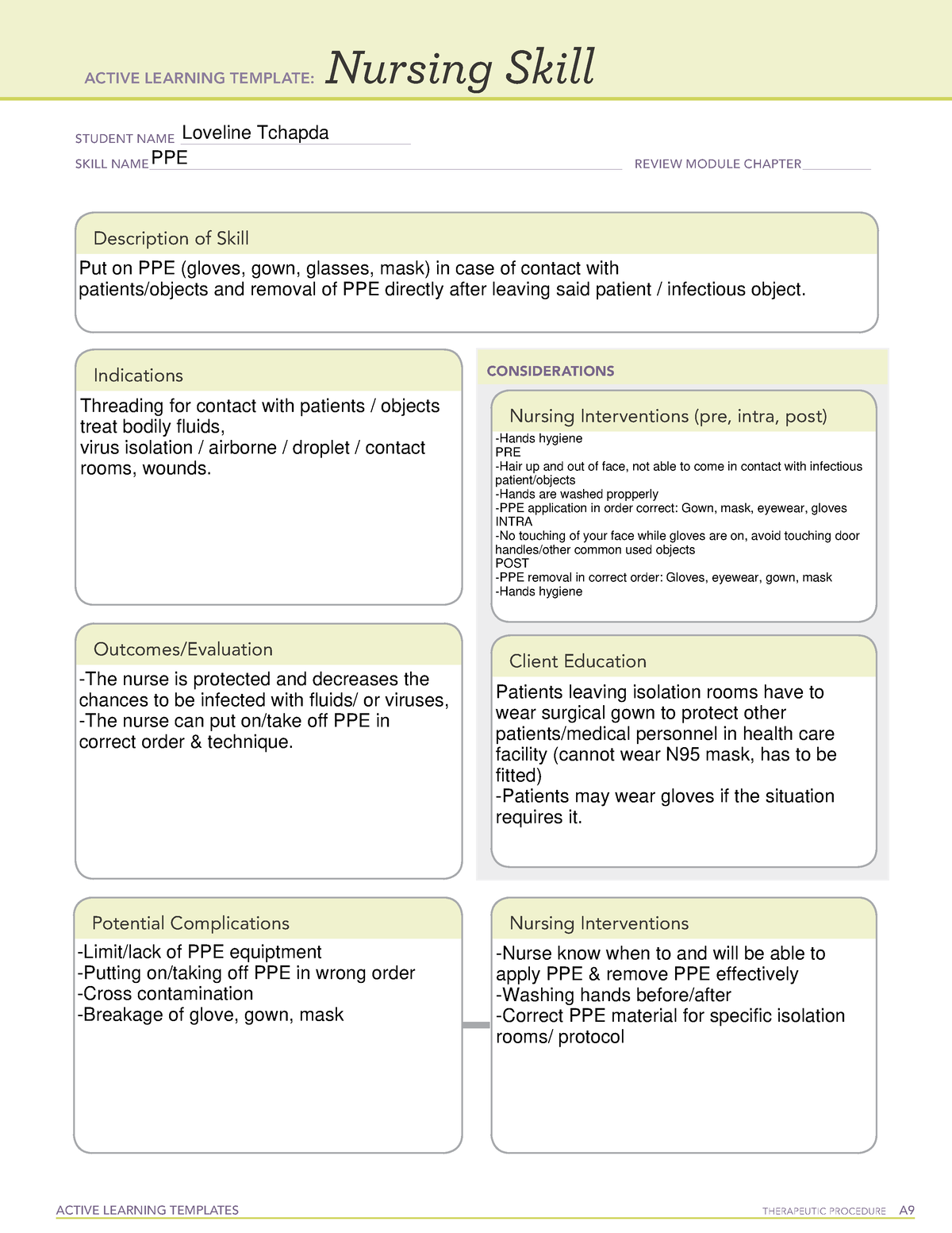 Active Learning Template Pdf Active Learning Template Nursing My