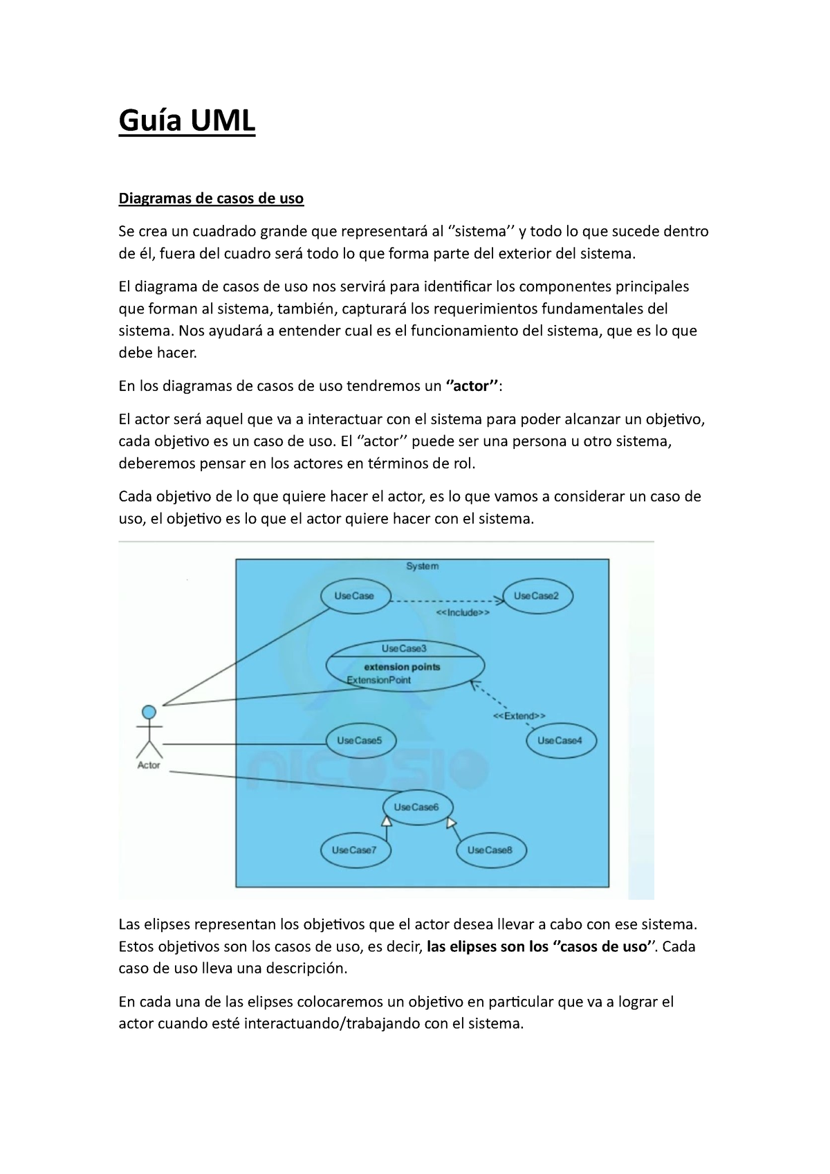 Guía UML - Diagramas De Clases Y Casos De Uso - Guía UML Diagramas De ...