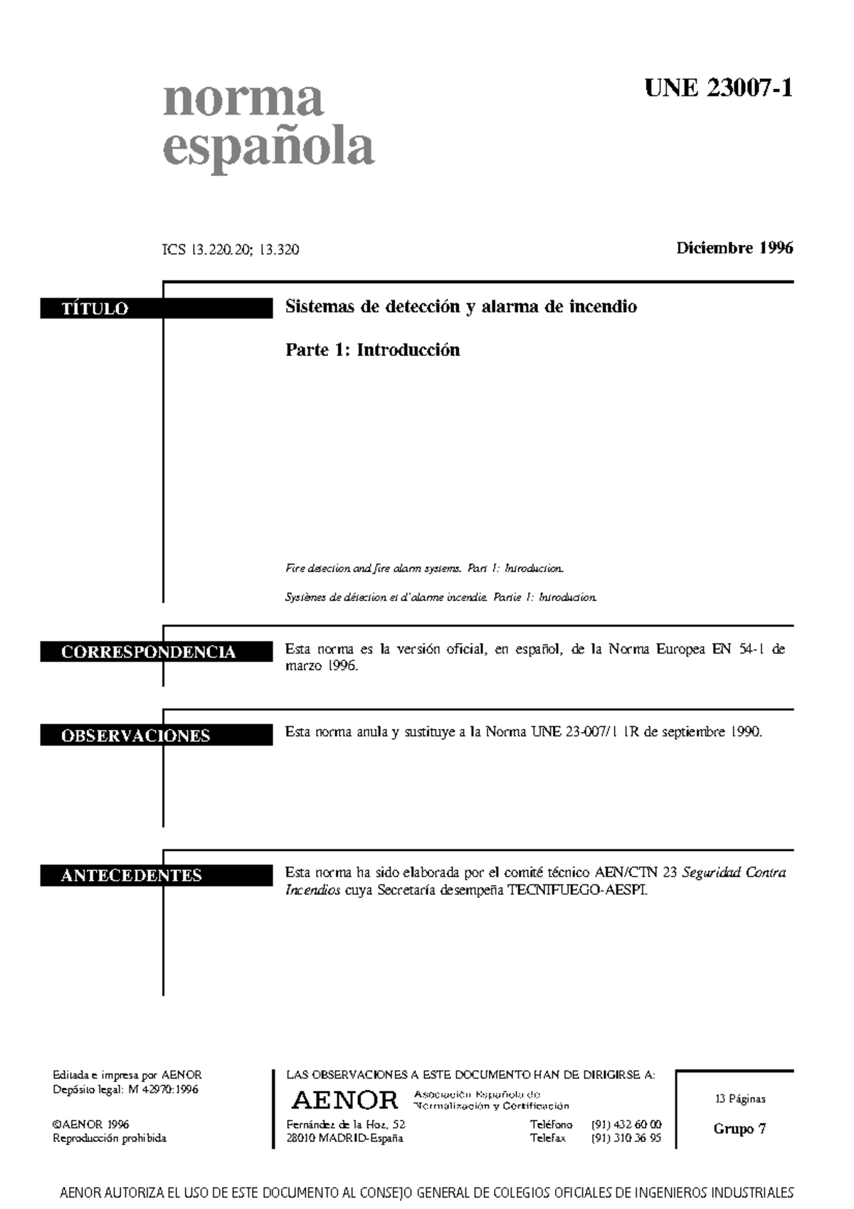 Une 23007 1