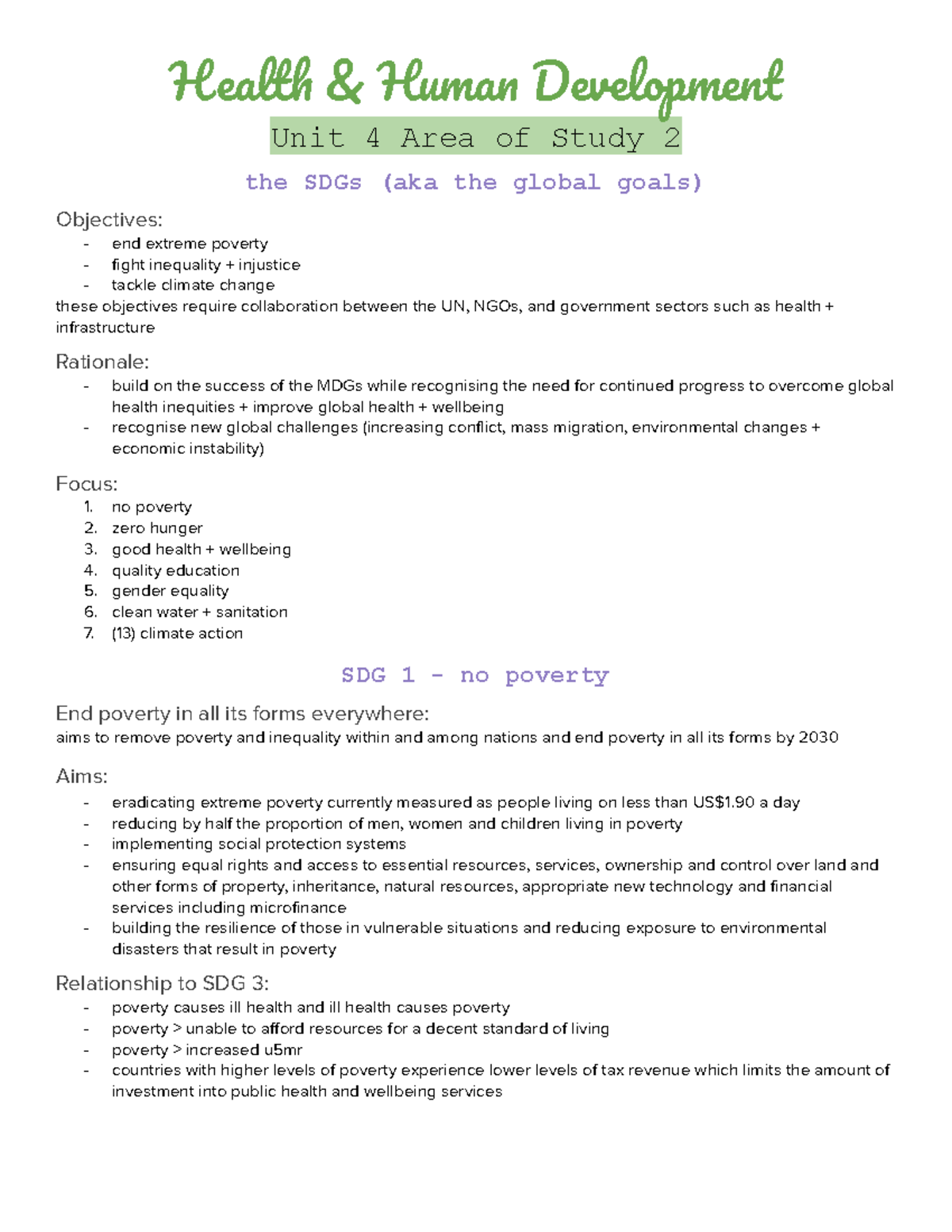 Unit 4 aos 2 - These are the full course Health and Human Development ...