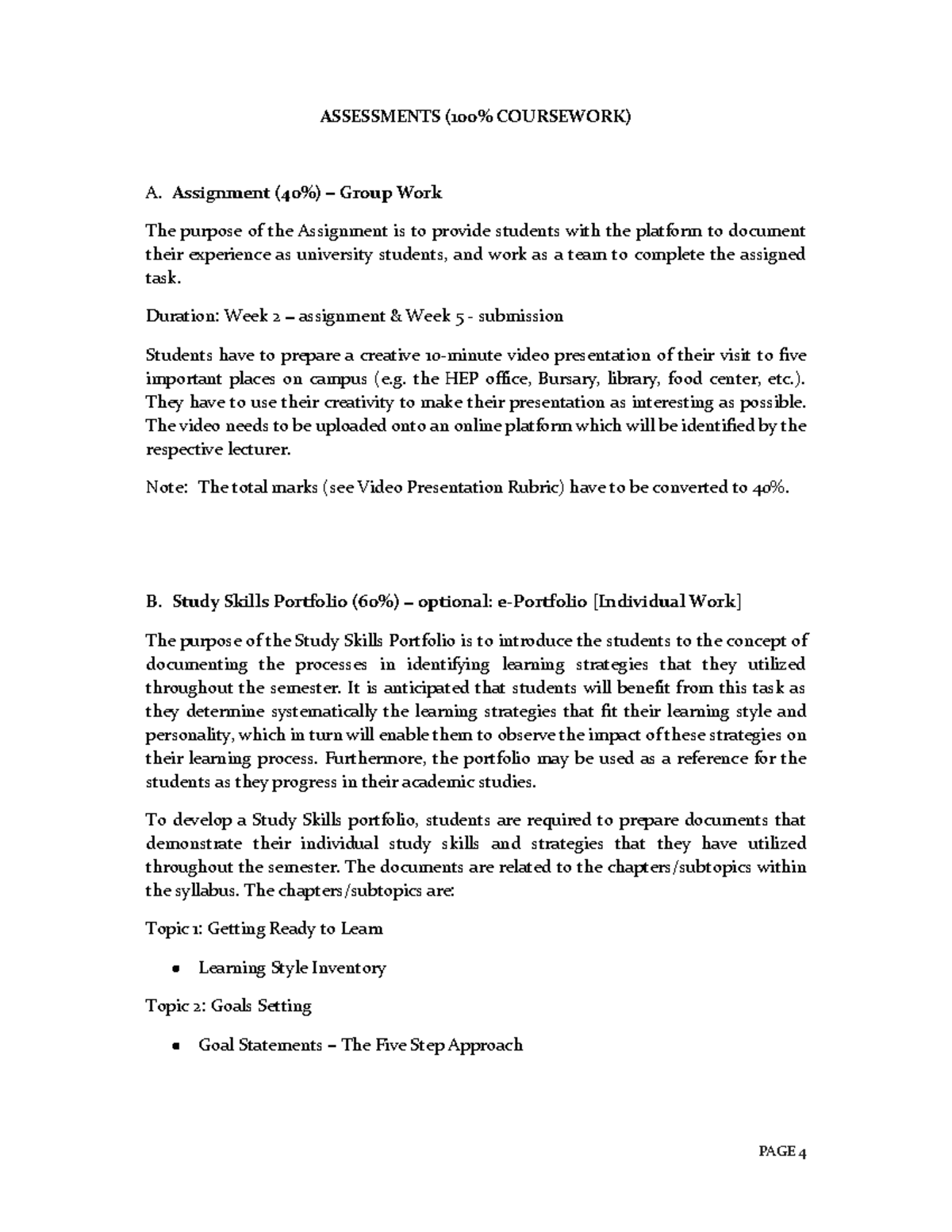 Assignment UED102 EXAMPLES FOR INDIVIDUAL - ASSESSMENTS (100% ...