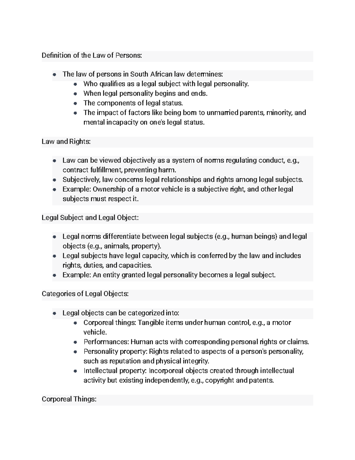 pvl-summary-the-south-african-law-of-persons-fifth-edition