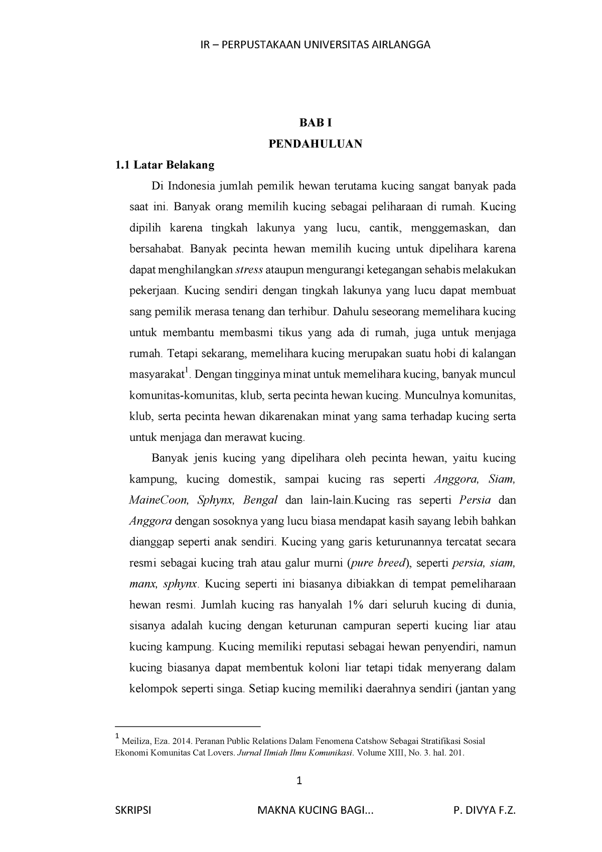 4. BAB 1 Pendahuluan - Referensi - 1 BAB I PENDAHULUAN 1 Latar Belakang ...