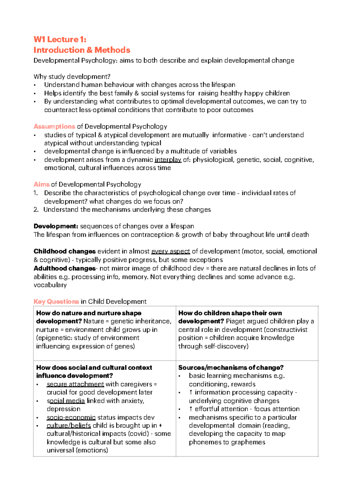 PSYC2213 Lecture Week 1 - W1 Lecture 1: Introduction & Methods ...