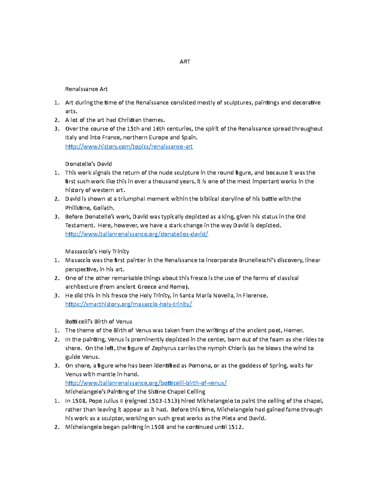 Lecture notes on acedmic history of art Humanities Mapúa Studocu