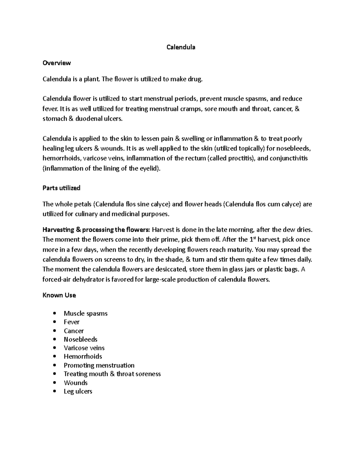 Calendula What to Know About - Learn More Things - Calendula Overview ...