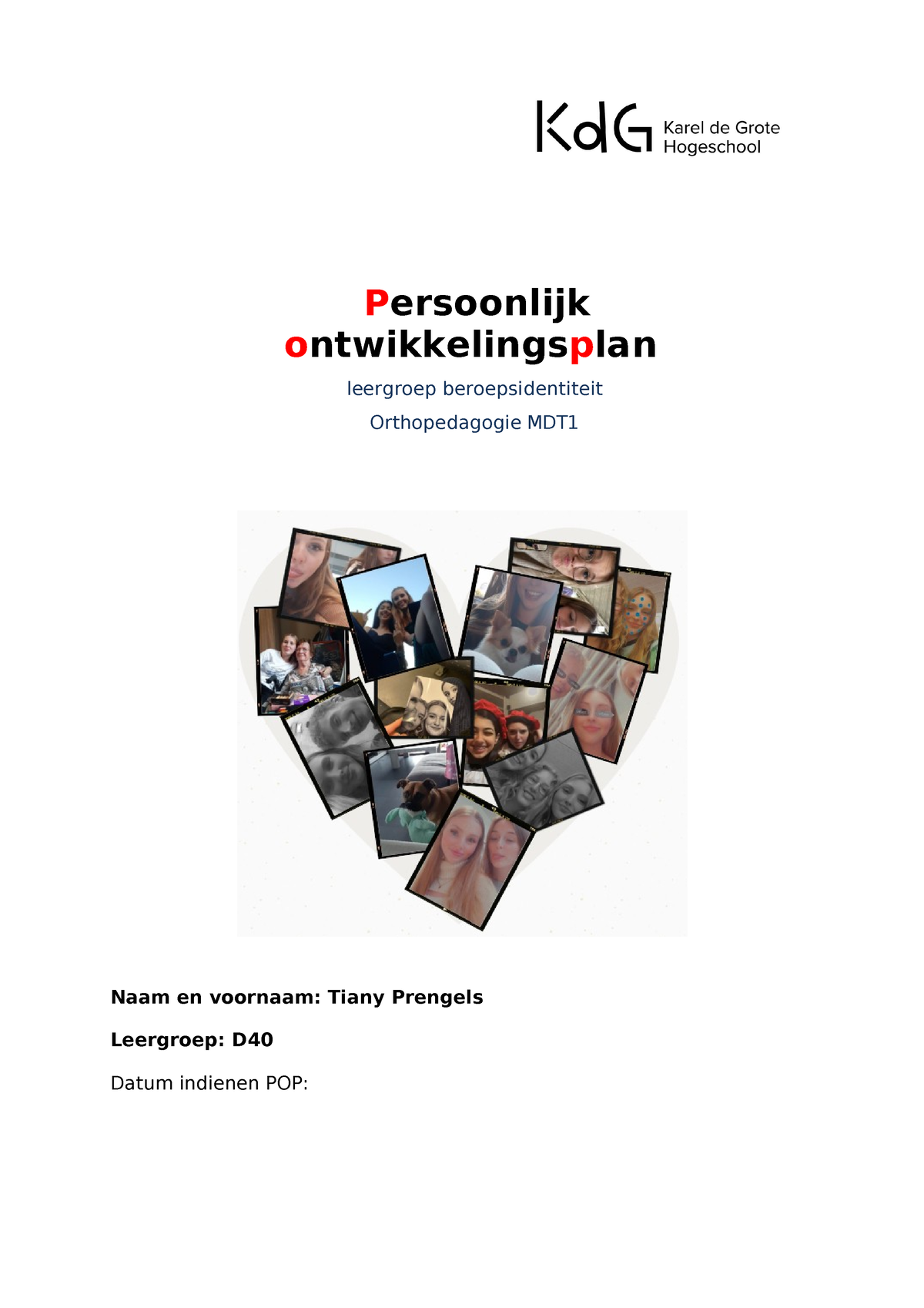 1 Persoonlijk Ontwikkelingsplan Prengels Tiany - Persoonlijk ...