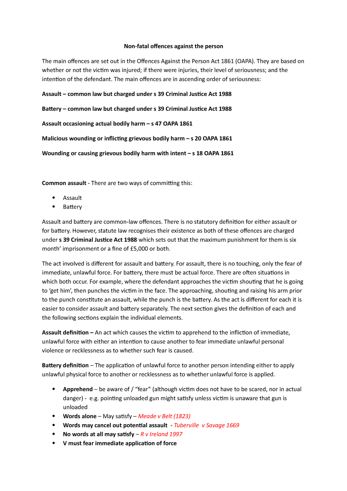 non-fatal-offences-against-the-person-they-are-based-on-whether-or