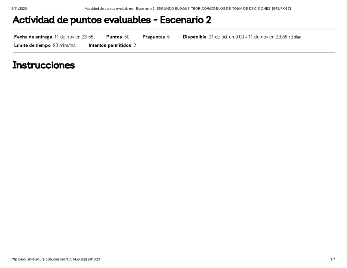 ACTIVIDAD DE PUNTOS EVALUABLES TOMA DE DECISIONES - Actividad De Puntos ...