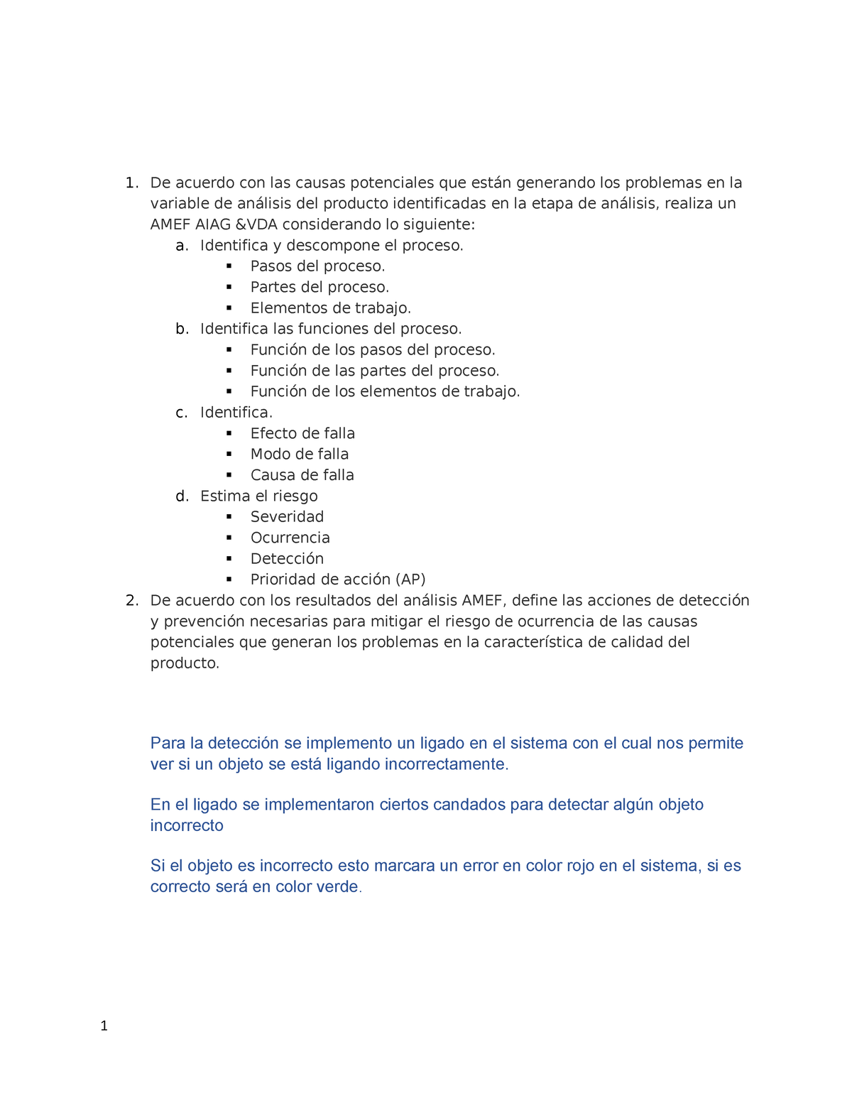 Control Estadistico DE Calidad Evidencia 2 De 2 - 1. De Acuerdo Con Las ...