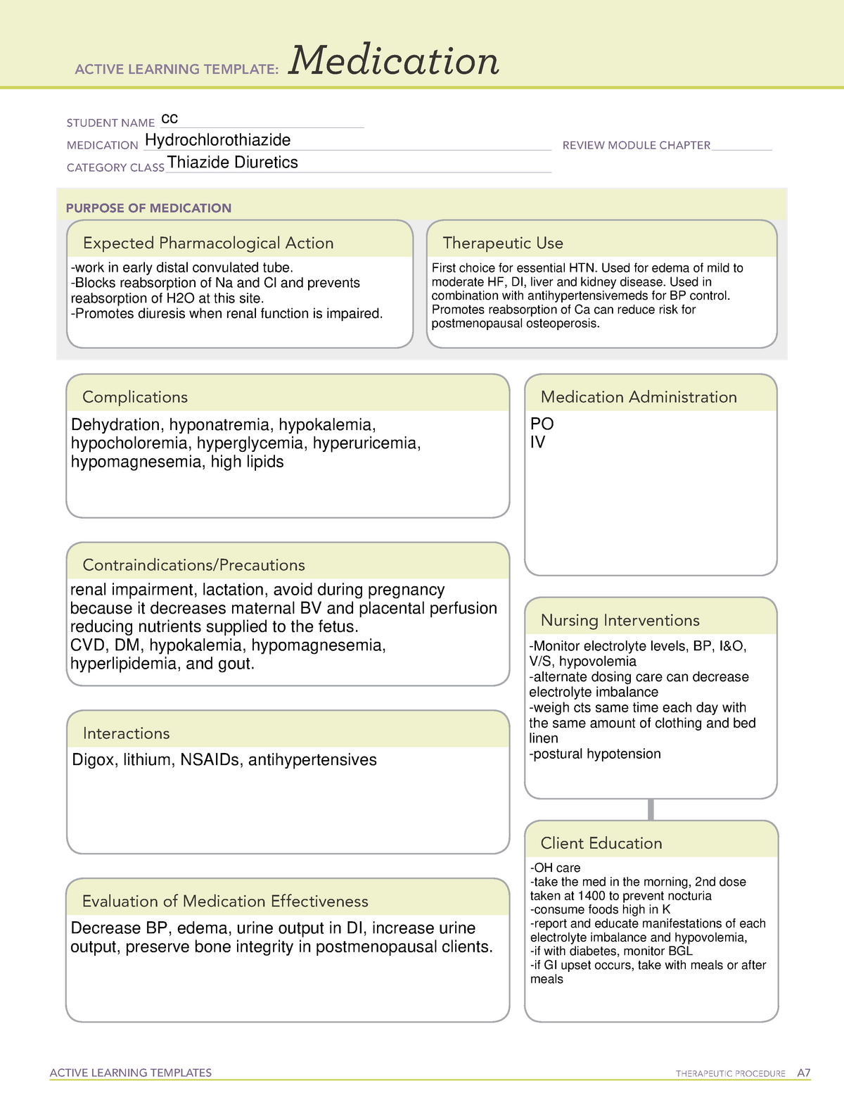 thiazide-ati-active-learning-templates-therapeutic-procedure-a