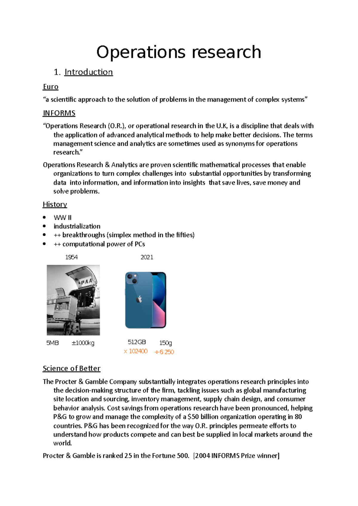 Operations Research Les 1 En 2 - Operations Research 1. Introduction ...