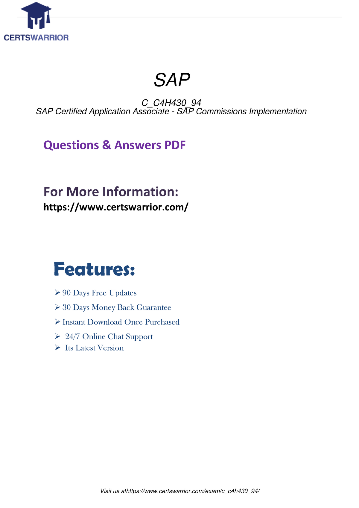 C-C4H430-94 Test Study Guide