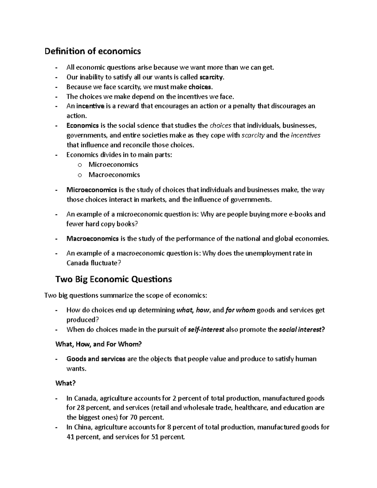 econ-chapter-1-notes-definition-of-economics-all-economic-questions