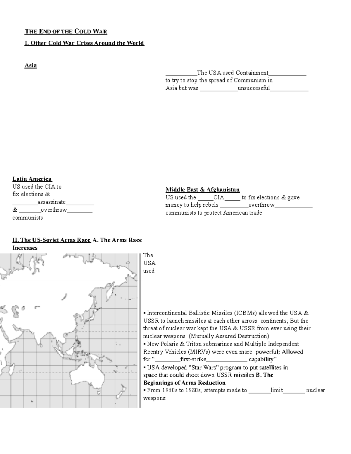 the end of cold war essay grade 12 pdf notes