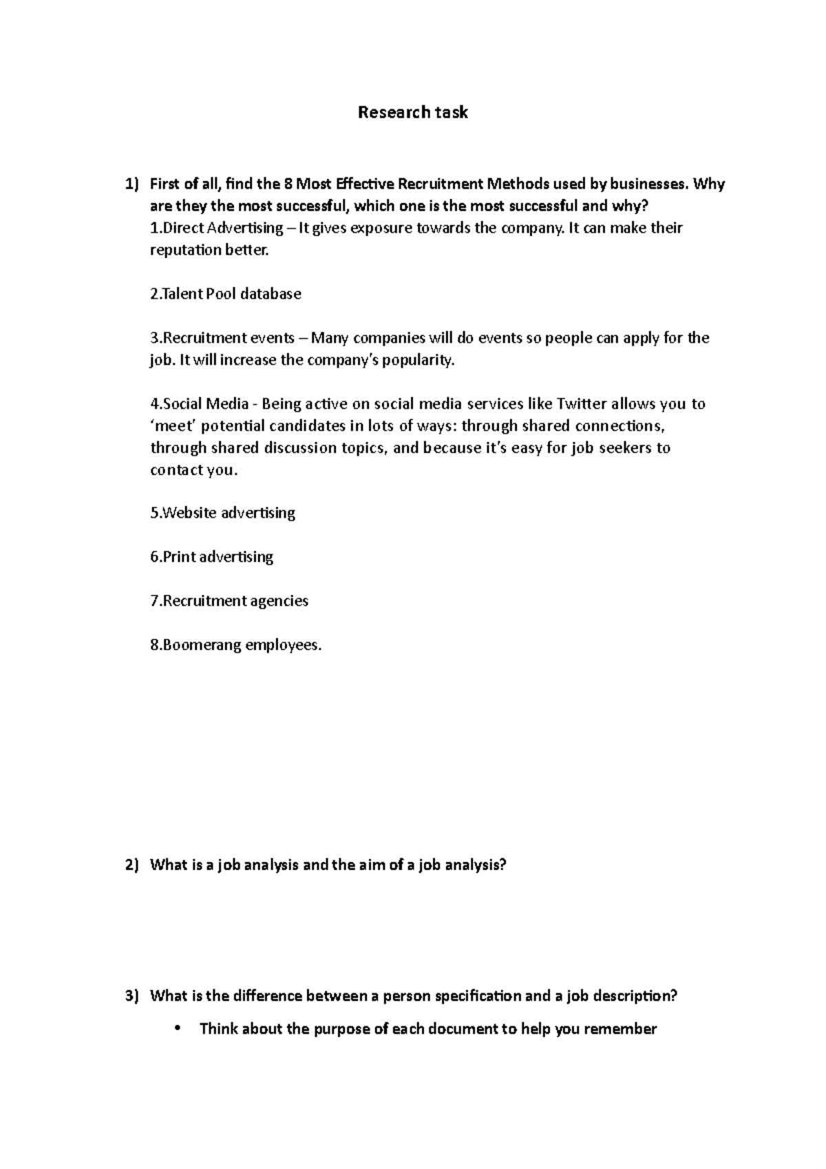 Research task - Research task First of all, find the 8 Most Effective ...