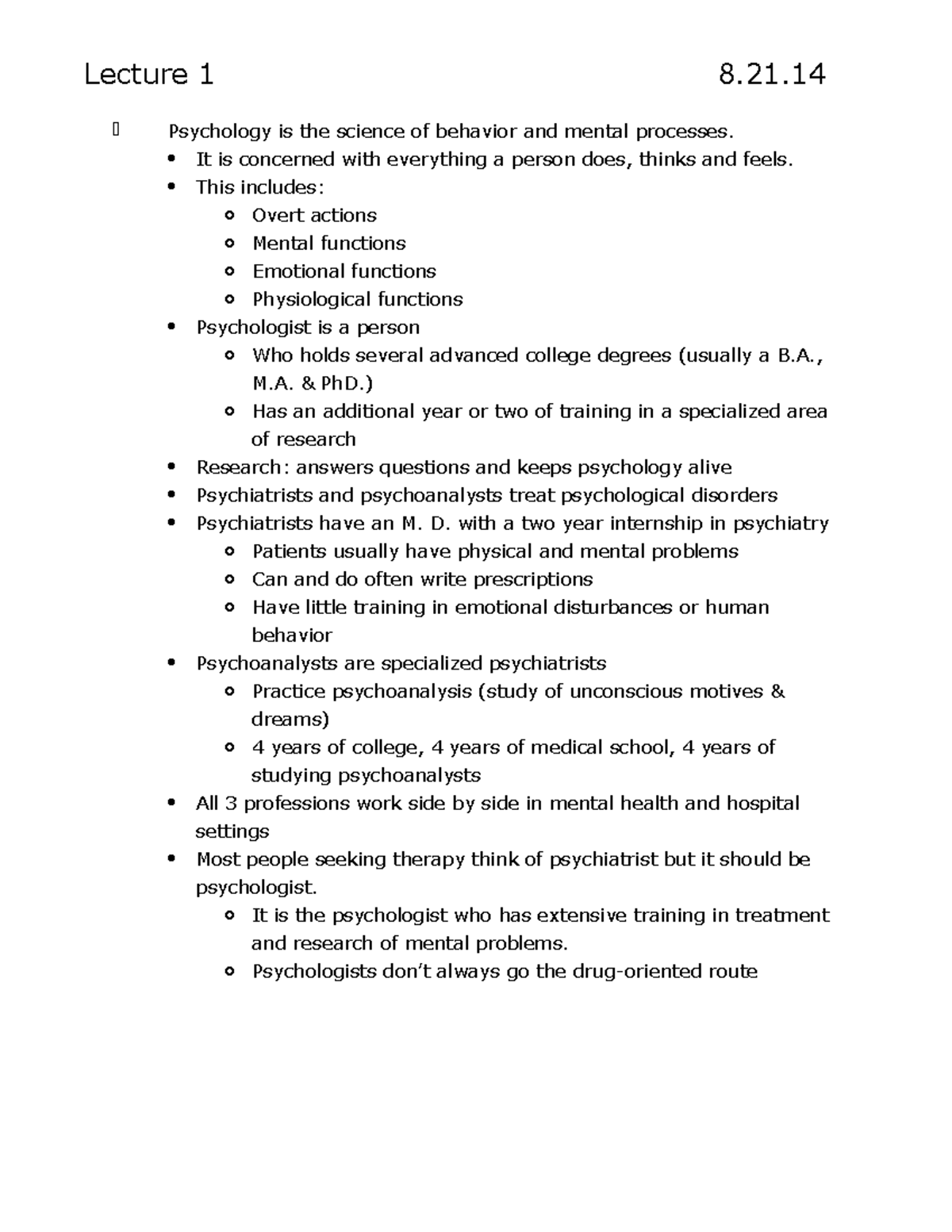 psys-notes-lecture-1-8-21-psychology-is-the-science-of-behavior-and