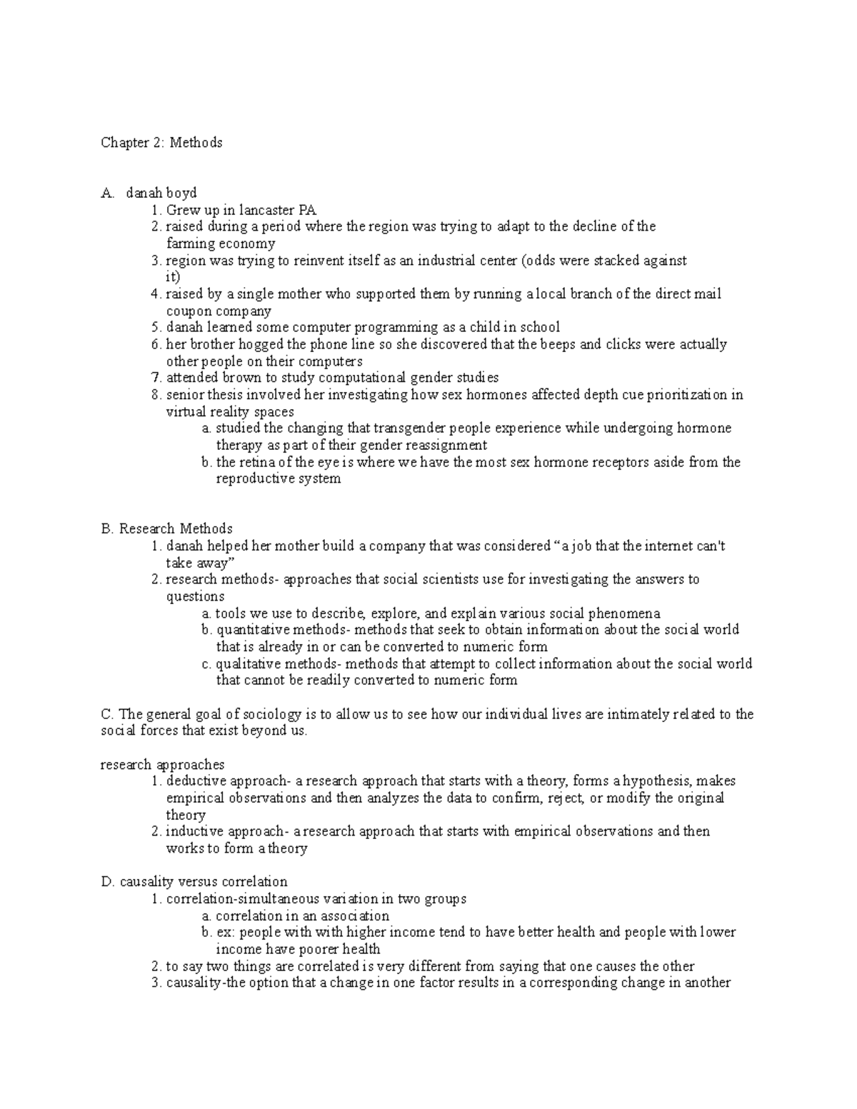 Chapter 2 Outline for Methods - Chapter 2: Methods A. danah boyd 1 ...