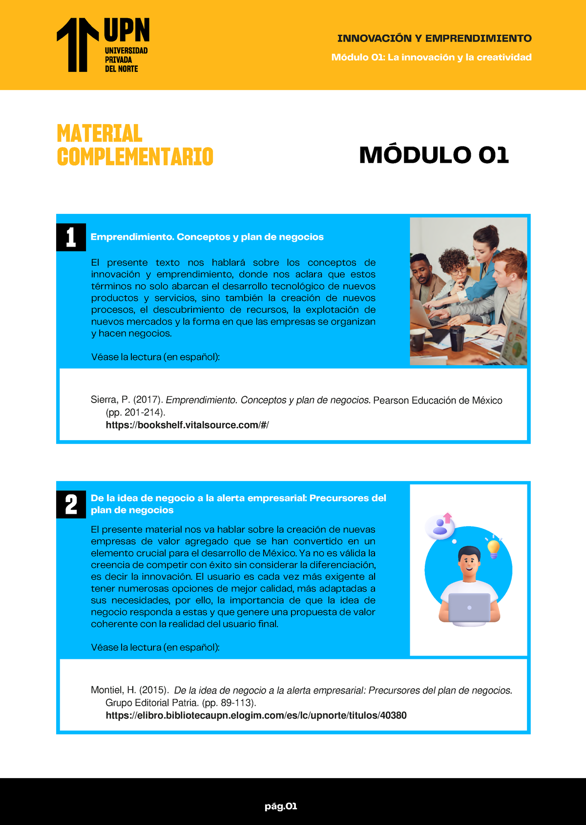 MO1 - Innovacion Y Creatividad - MC - MATERIAL COMPLEMENTARIO MÓDULO 01 ...