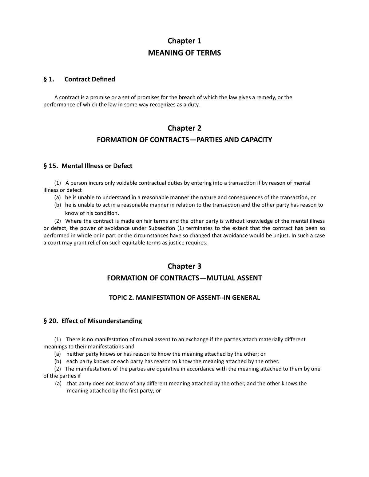 restatement-outline-chapter-1-meaning-of-terms-1-contract-defined