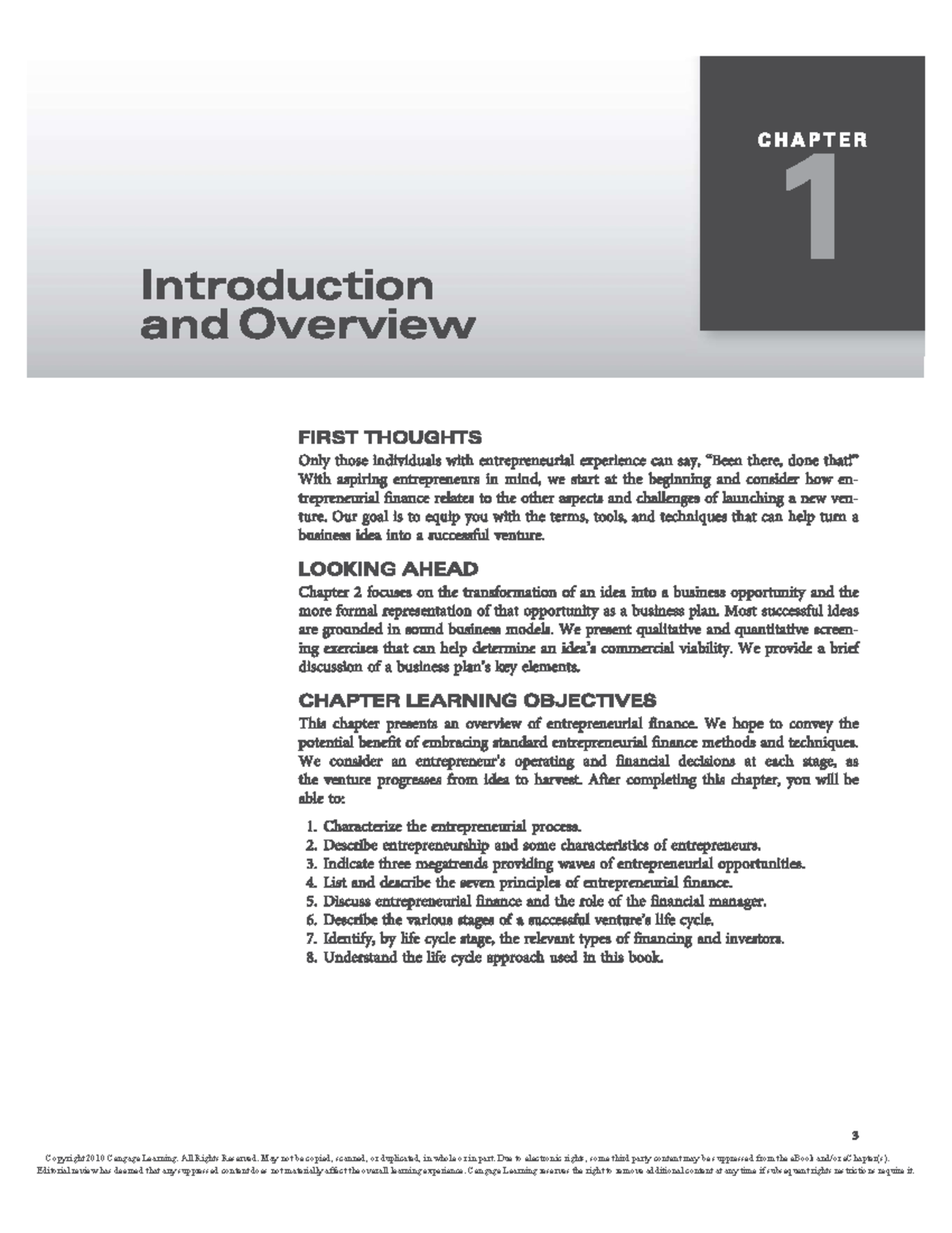 Chapter 1 introduction to Venture Capital and equity - Studocu