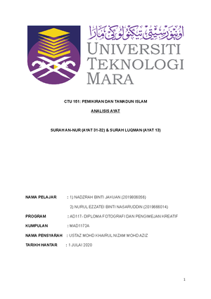 Nota Ctu151 Uitm