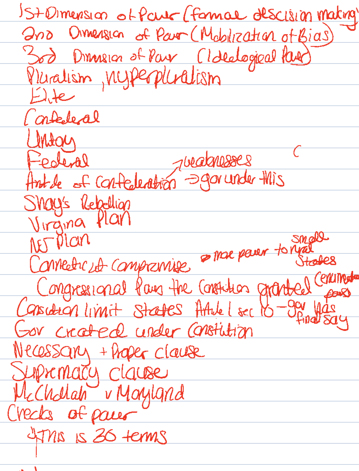 Polisci notes - Key terms to know - 1st Dimension of Power formal ...