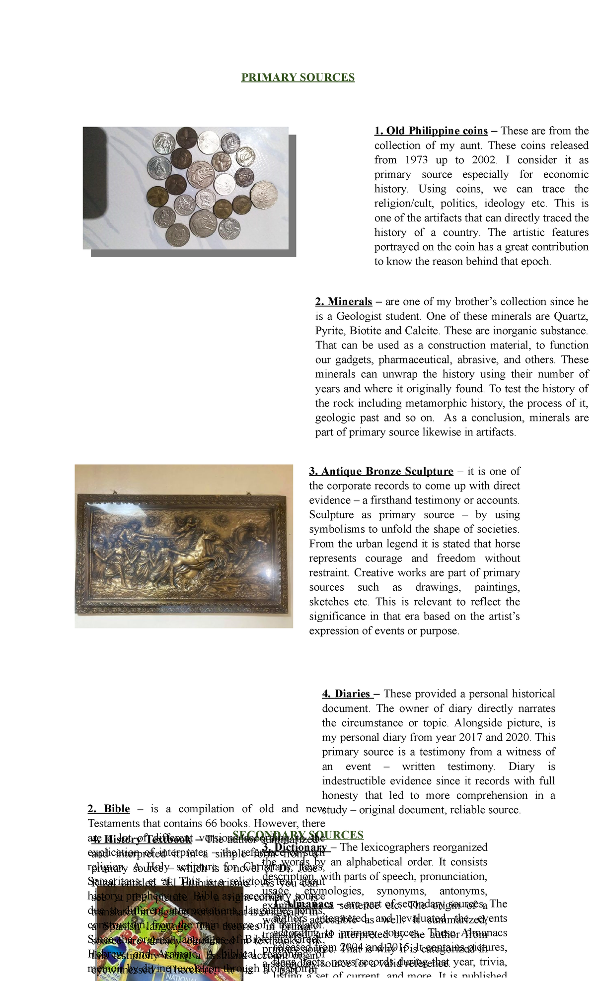  1 RPH READINGS IN THE PHILIPPINE HISTORY 1ST YEAR PRIMARY SOURCES 