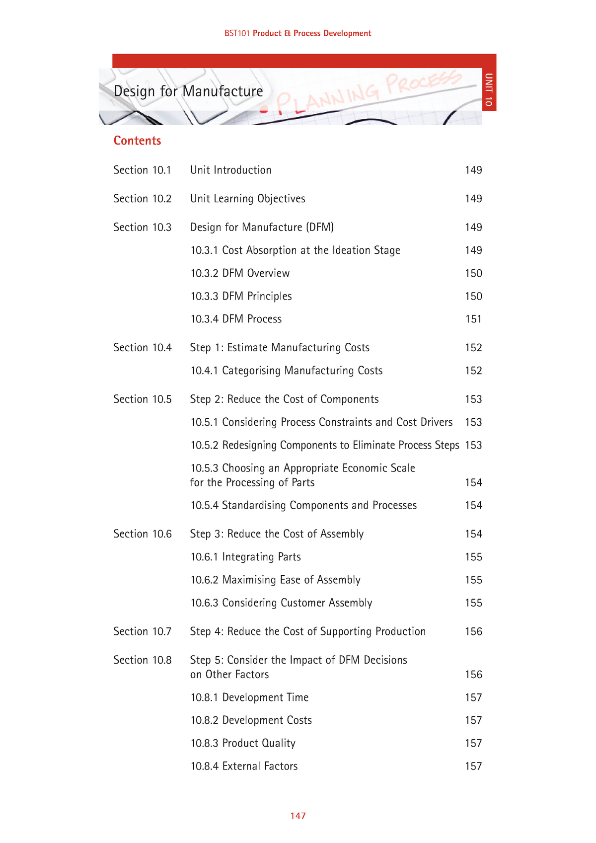 BST101 Unit 10 - Lecture Notes - BST101Product & Process Development ...