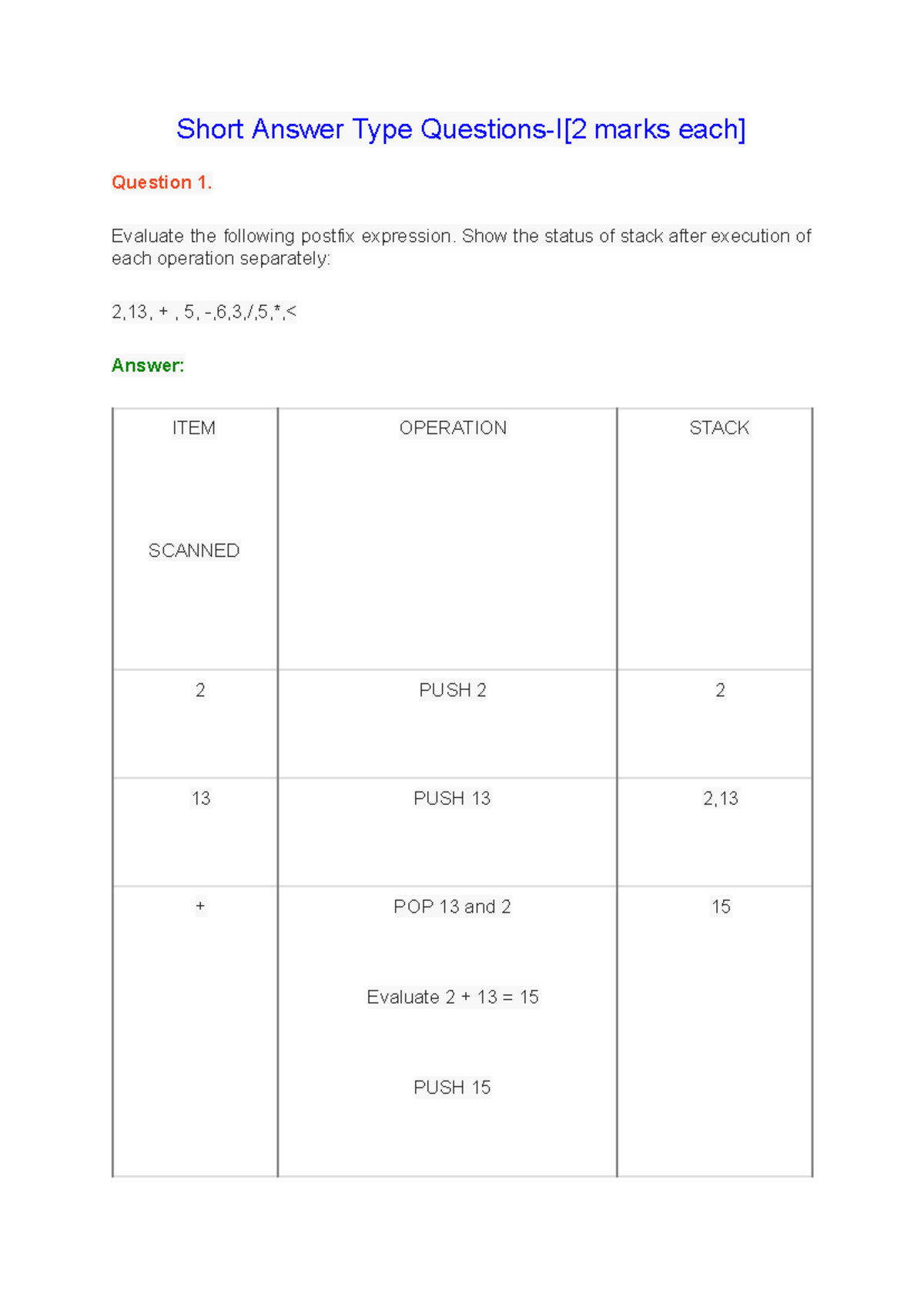 Chapter 9 Object Oriented Programming WITH C++ - Question 1 Answer Type ...