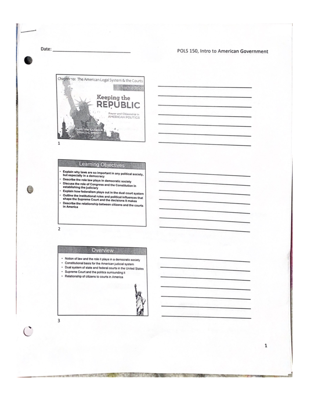 Chapter 10 - powerpoint notes - POLS 150 - Studocu