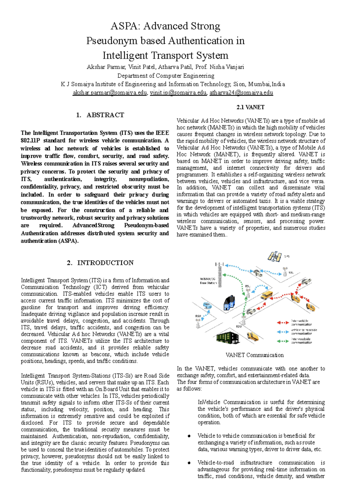EHScase study without references - ASPA: Advanced Strong Pseudonym ...