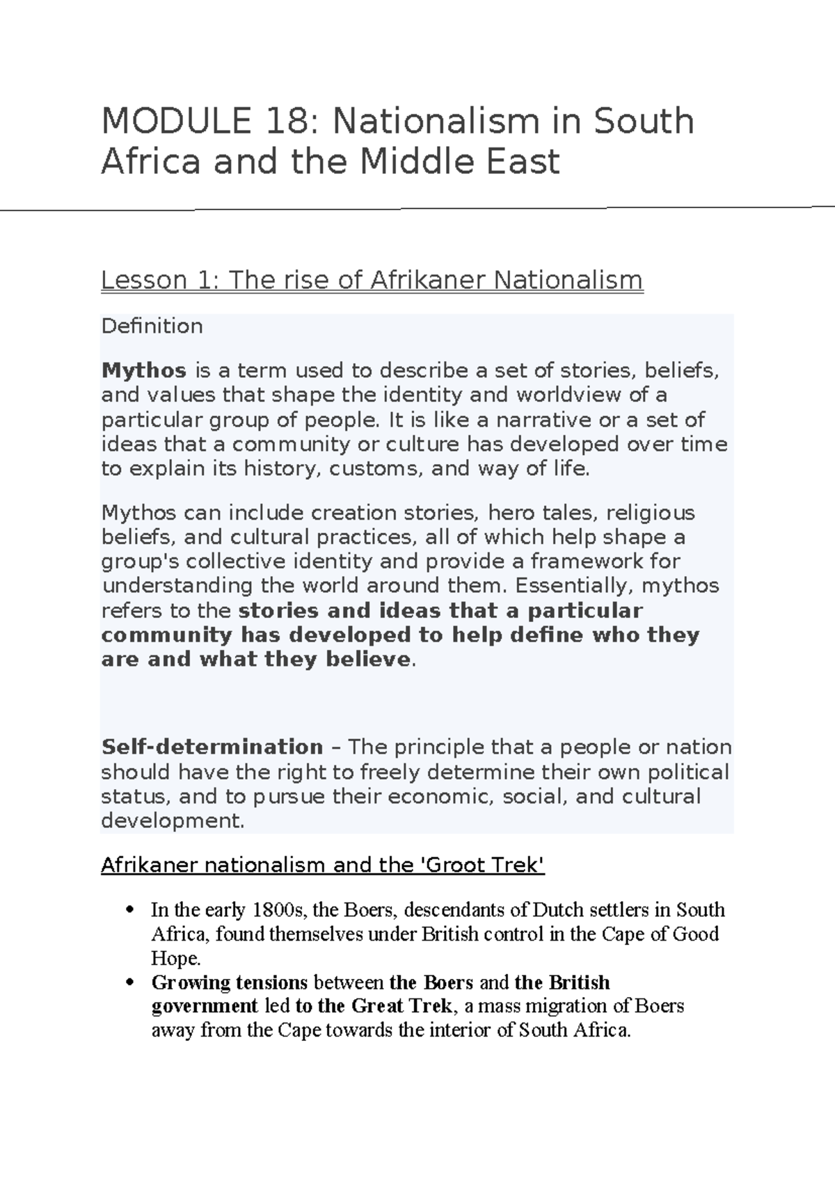 essay on nationalism in south africa