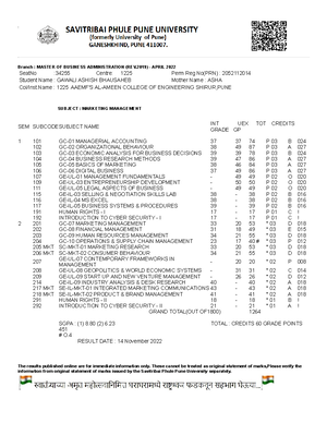 Rabm2 - Practice - SPPU - MBA Revised Curriculum 2019 CBCGS & OBE ...