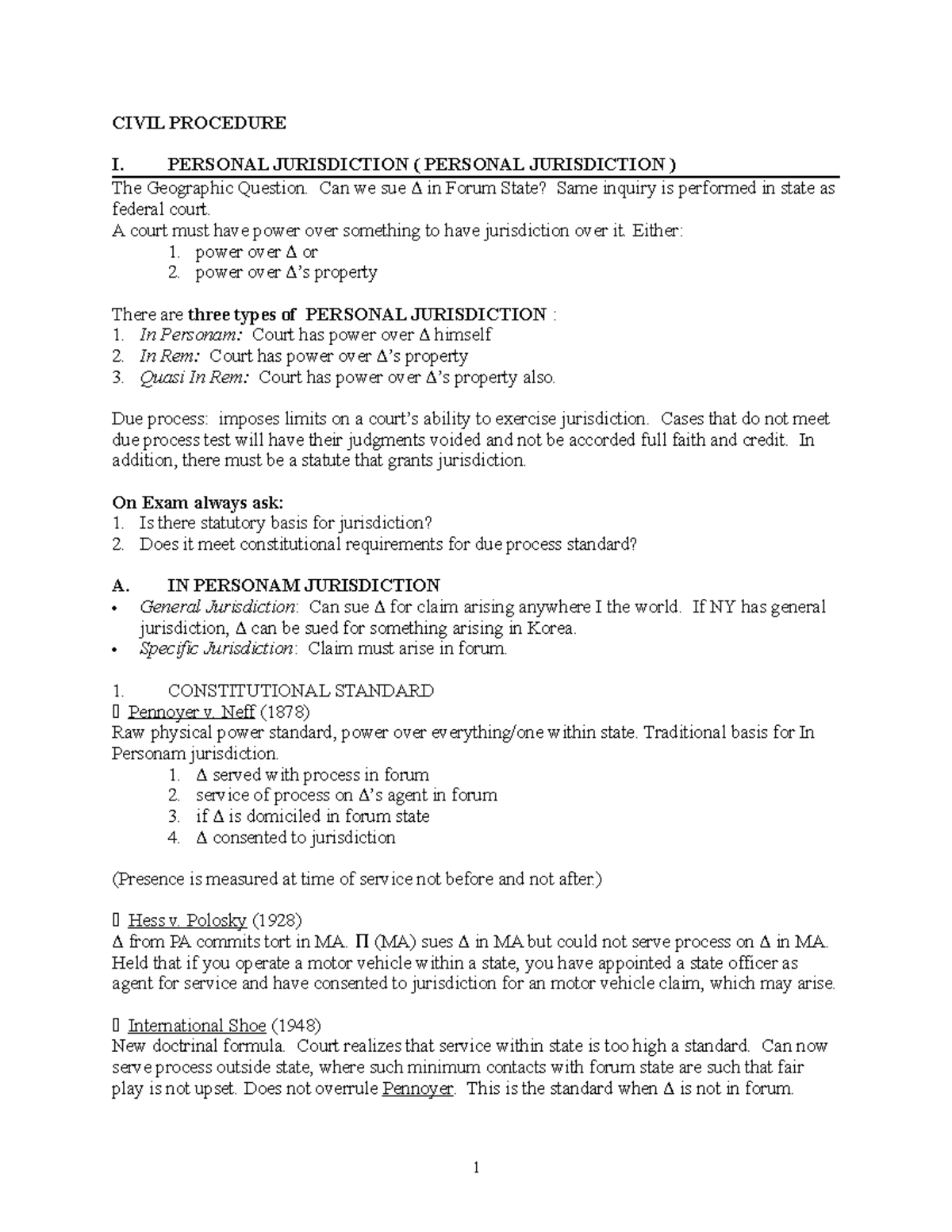 civil-procedure-law-outline-1-civil-procedure-i-personal