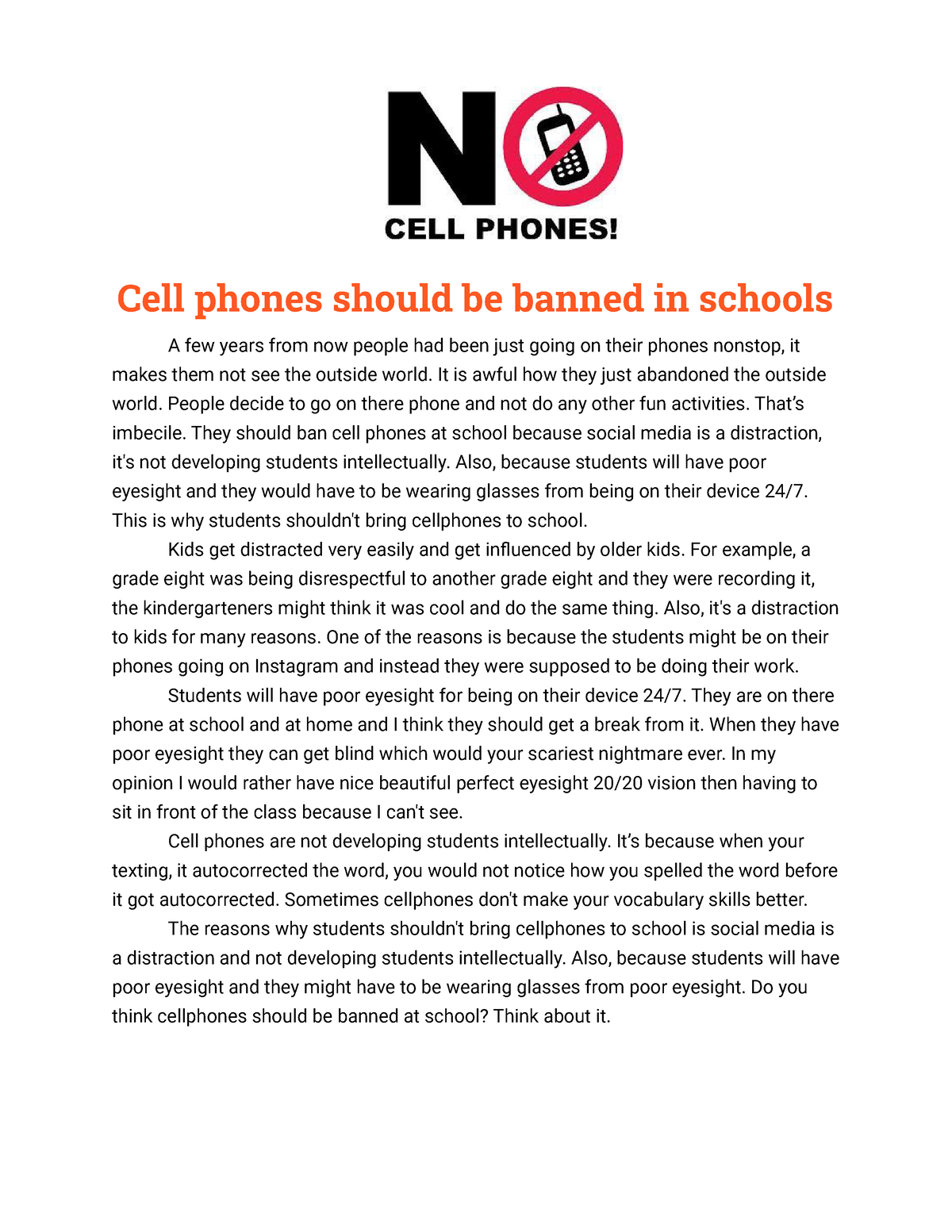 why cell phones are dangerous essay