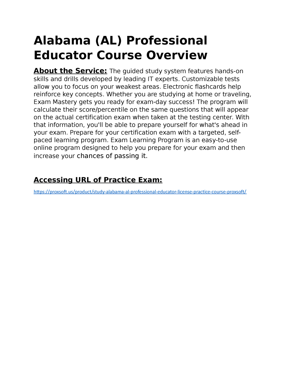 Alabama AL Professional Educator Course Overview Alabama AL   Thumb 1200 1553 