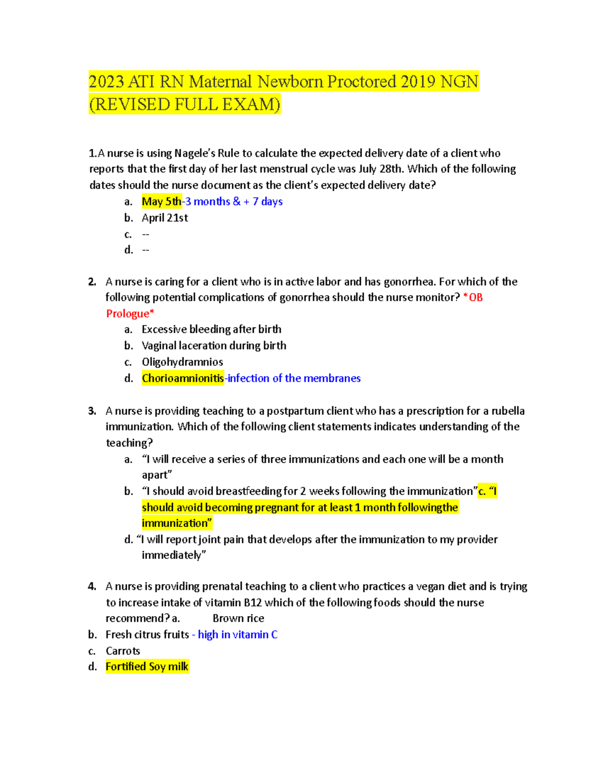 2023060512001 7 647dce51af1a3 2023 ati rn maternal newborn proctored