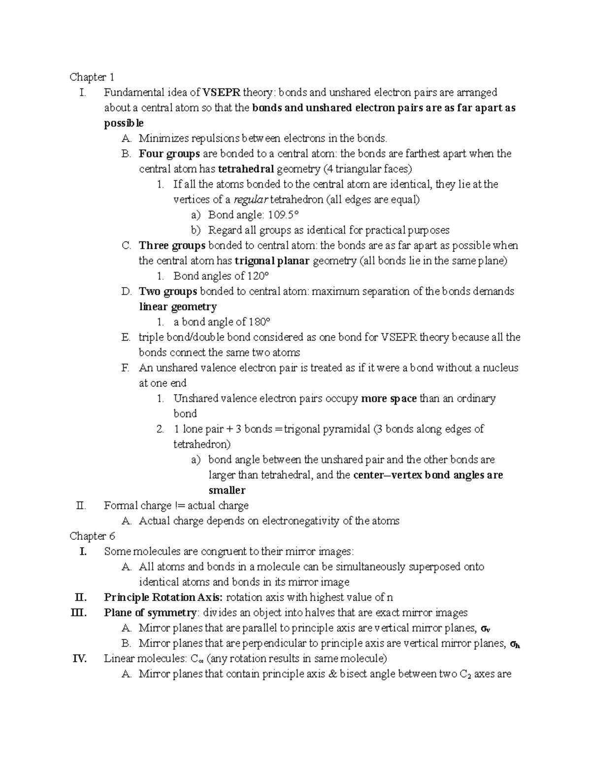 Exam 1 Study Guide - First Exam Material - Chapter 1 I. Fundamental ...