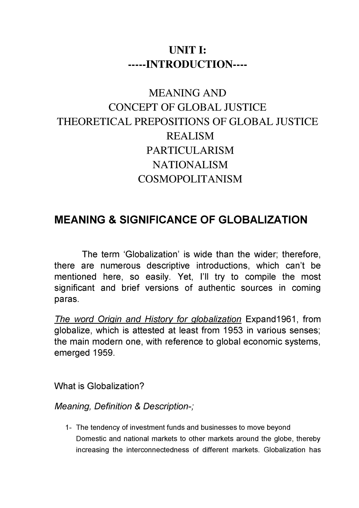 law and justice in globalizing world research paper topics