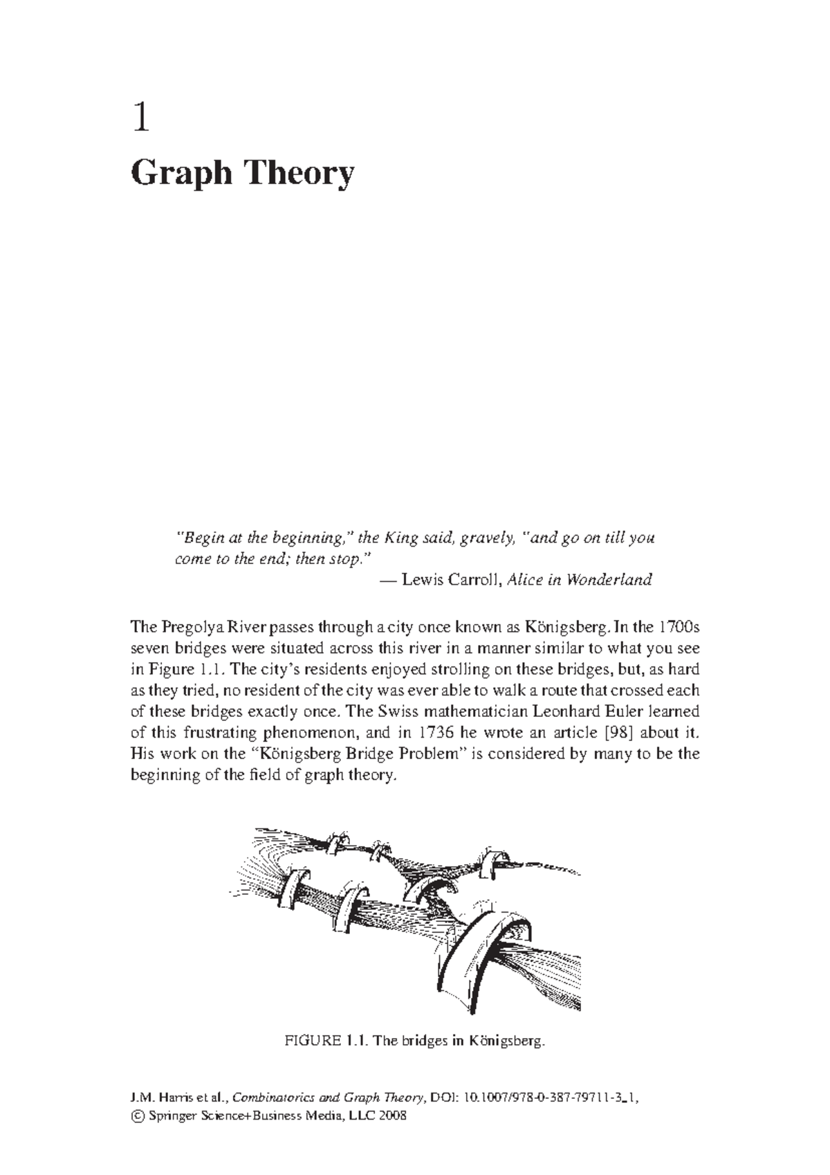 CGT early - Introduction to graph theory - 1 Graph Theory “Begin at the ...