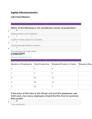 Sophia Microeconomics Unit 1 Challenge 2 - Sophia Microeconomics Unit 1 ...